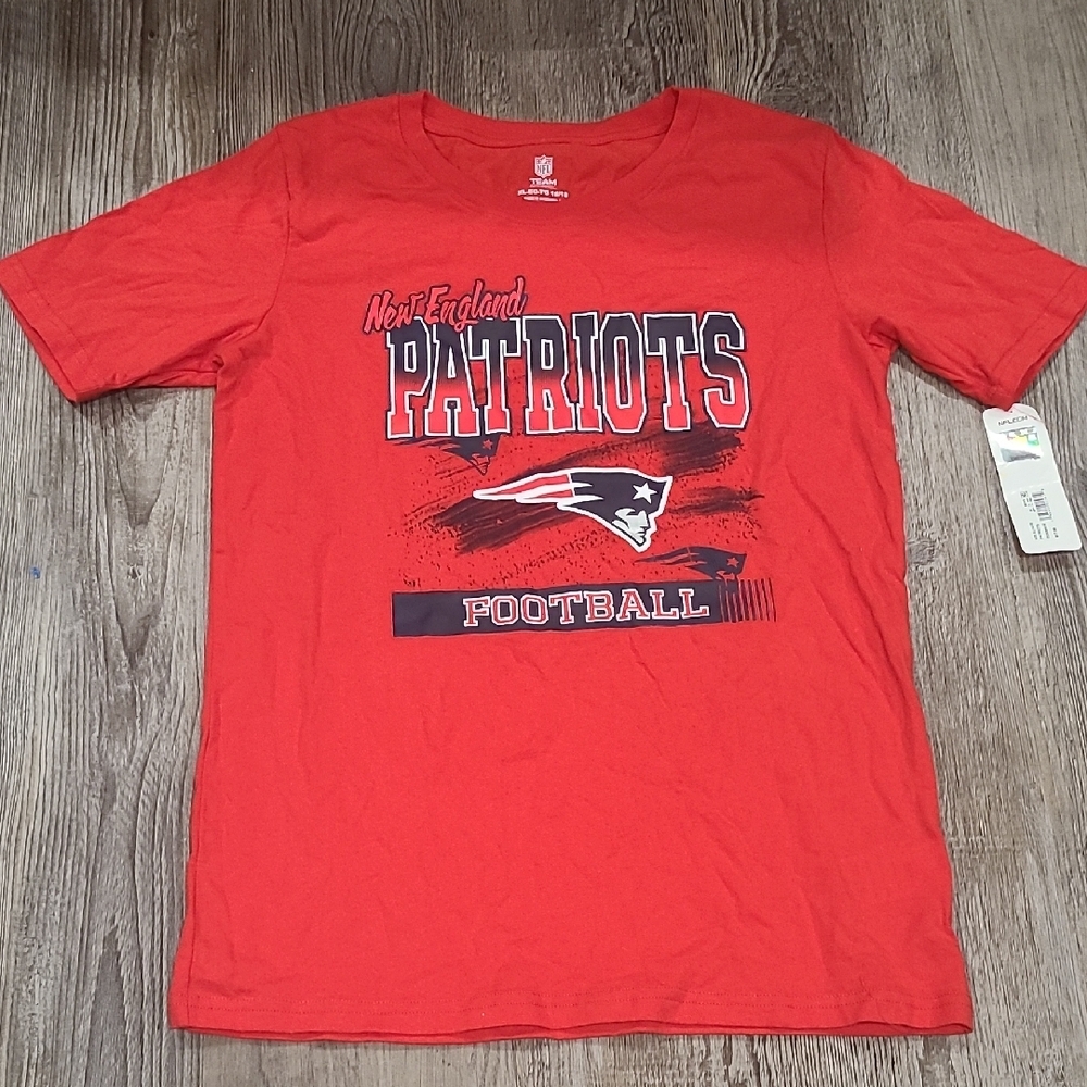 NFL Red New England Patriots Kids Short Sleeve Tee